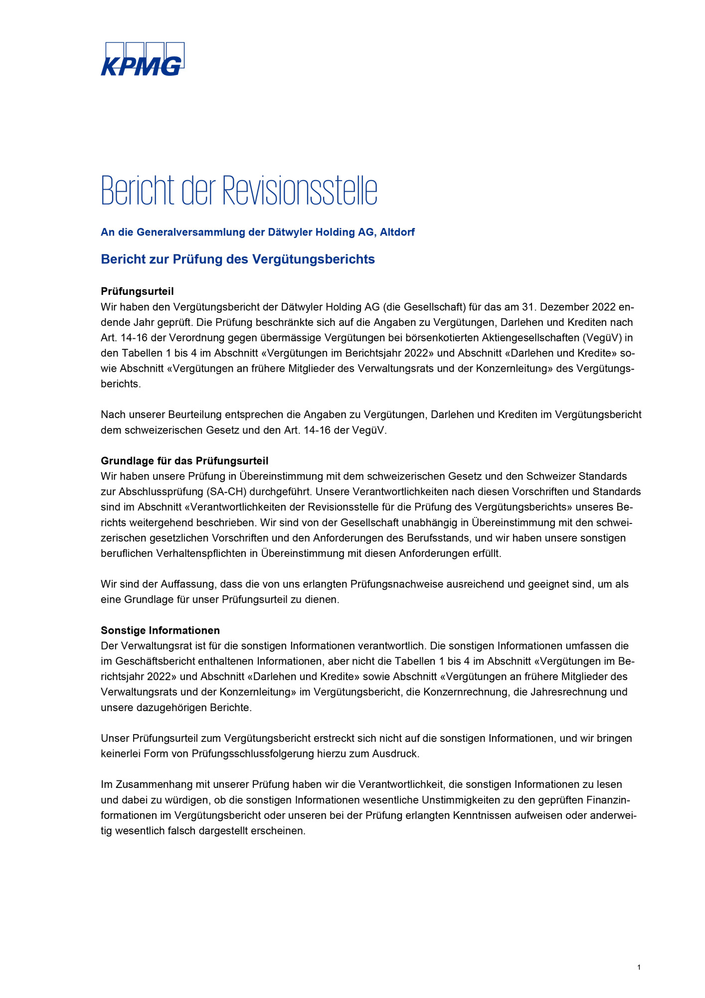 Annual Report 2022 KPMG Remuneration Report