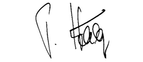 Signature Dr. Paul Hälg, Chairman